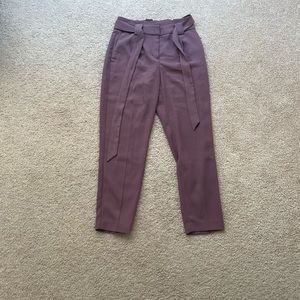Express ankle length trousers with tie around waist
